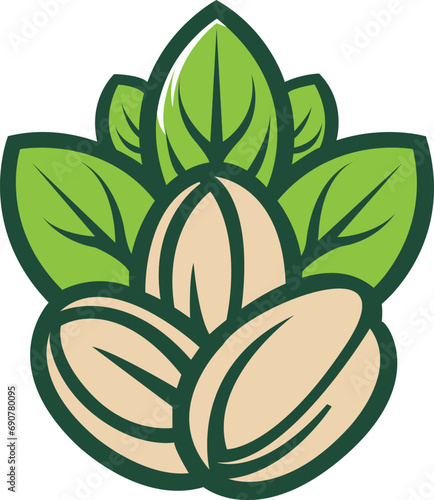 Pistachio Logo Template Vector Format
