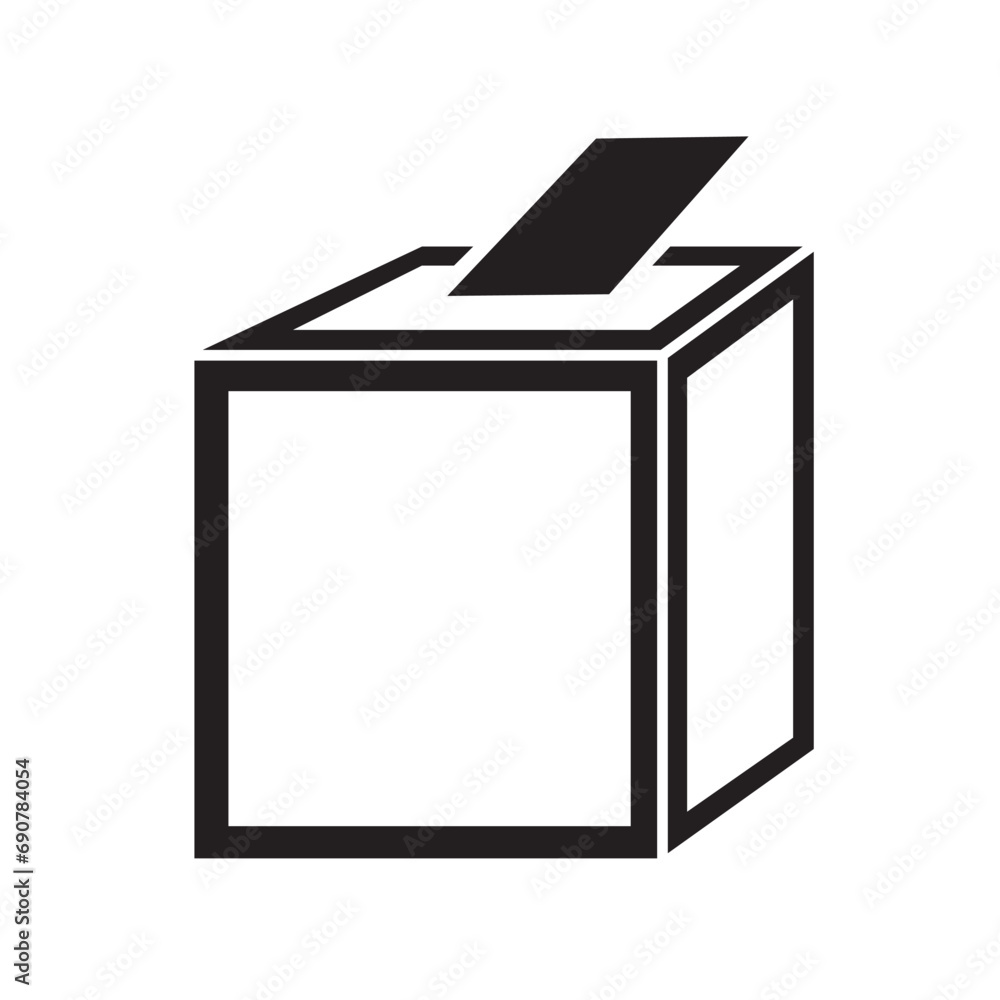 voting box icon logo vector design template voting box icon logo vector design template