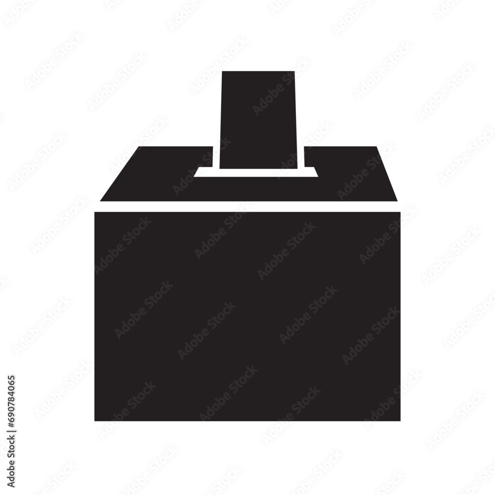 voting box icon logo vector design template voting box icon logo vector design template