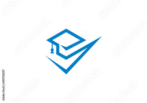 best student design logo, education symbol vector template