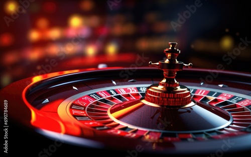 Casino roulette wheel backg...