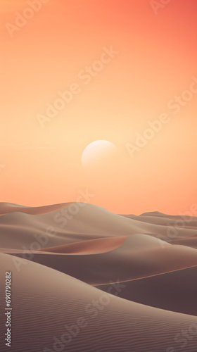 Sunset over the dunes. Dunes background. Dunes wallpaper