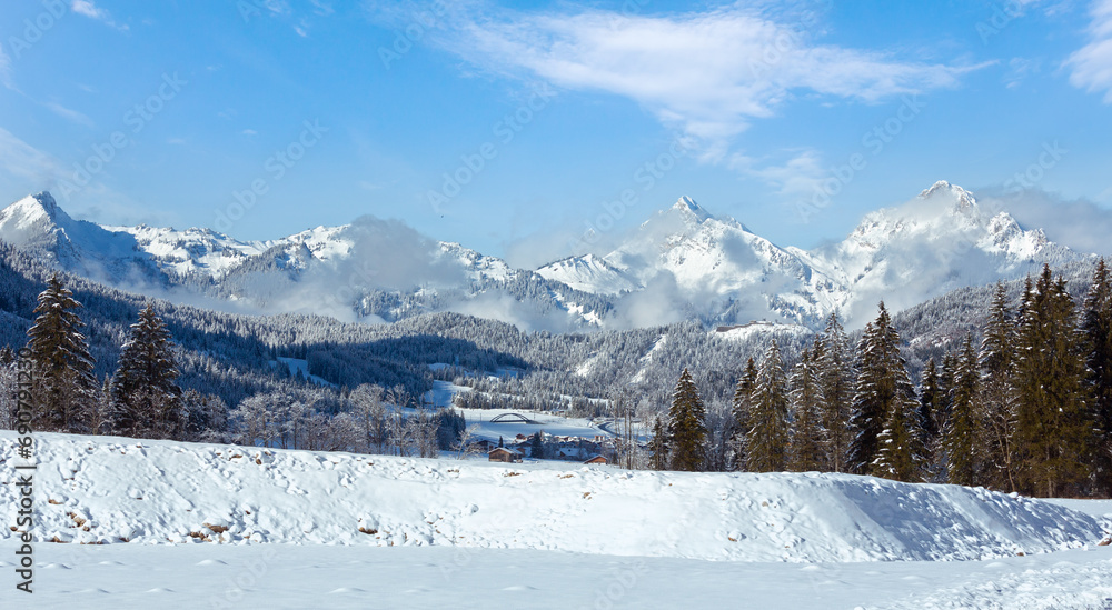 Winter mountain landscape (Austria, Tirol)