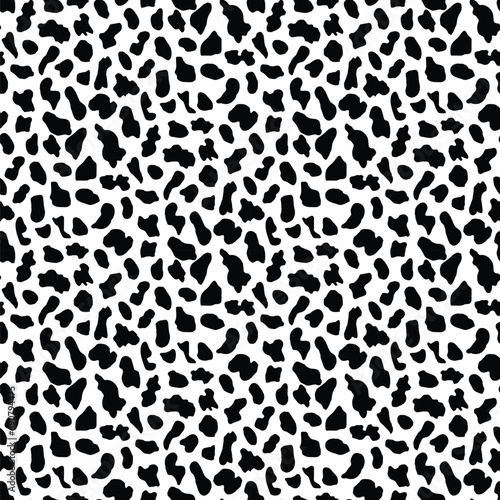 Black and white, seamless leopard print pattern