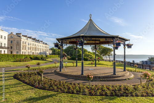 The bandstand in Crescent Gardens at Filey in North Yorkshire. photo