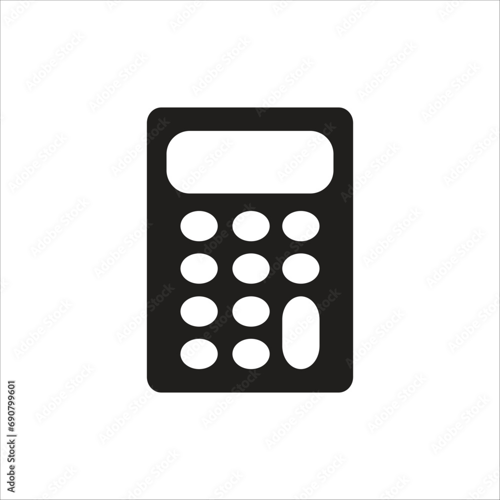 calculator vector icon line template calculator vector icon line template