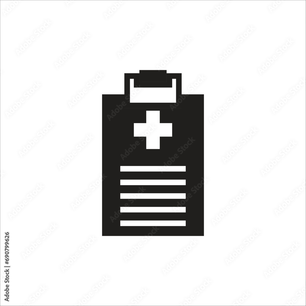 medical report vector icon line template medical report vector icon line template