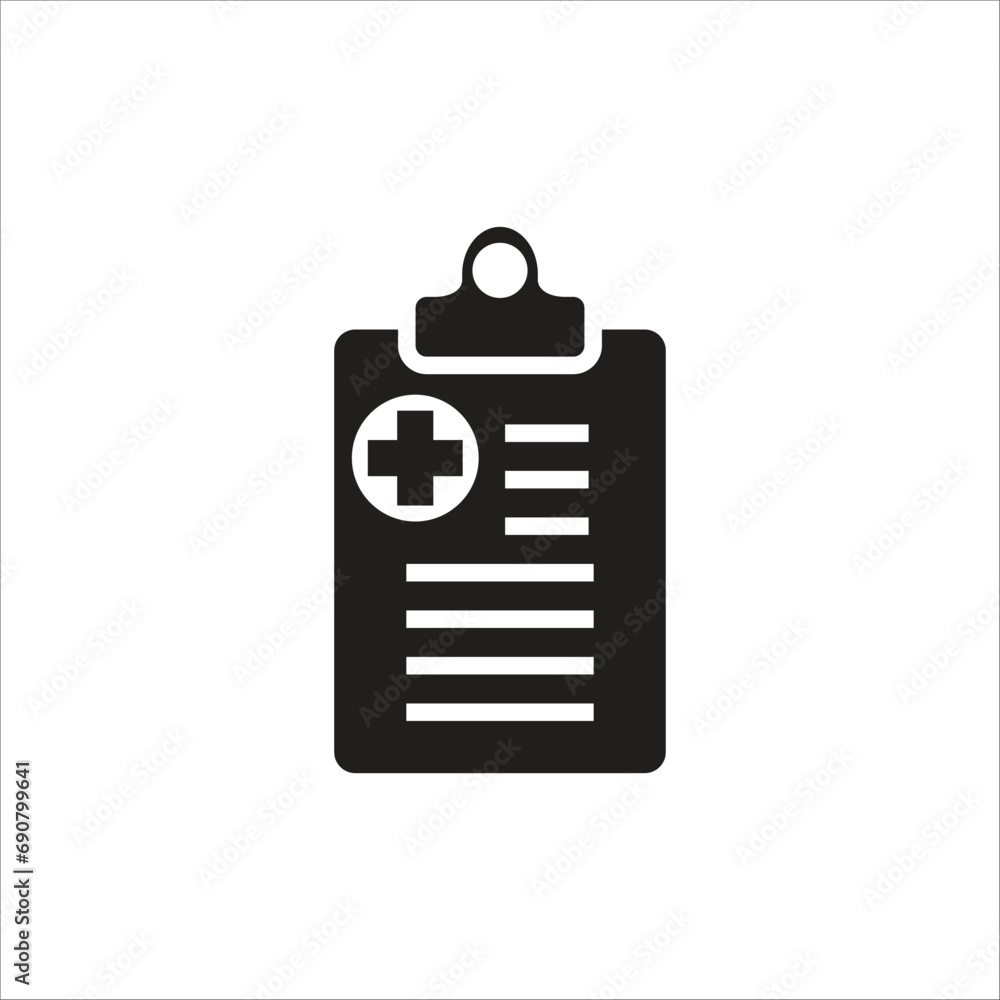 medical report vector icon line template medical report vector icon line template