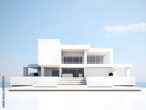 Elegant White Modern Home © ChemaVelasco