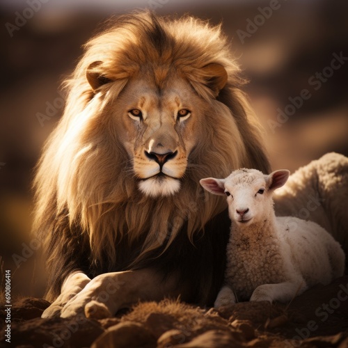 Lion and Lamb together © Christian