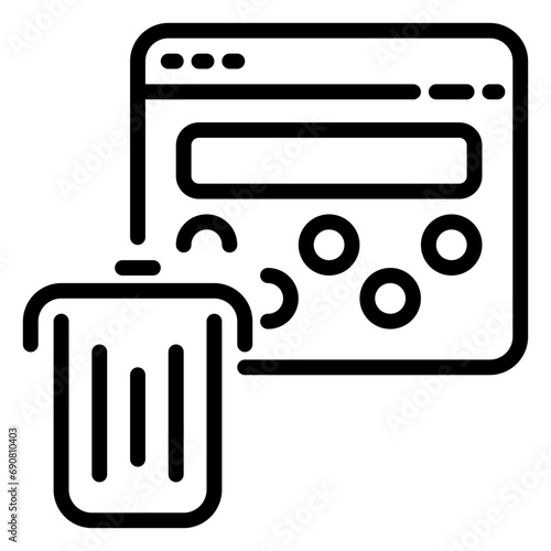 Remove icon, line icon style