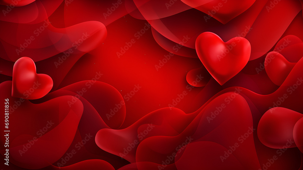 Beautiful red background with hearts. Valentine's Day. Valentines day hearts background. Beautiful red background with hearts. Valentine's Day. Valentines day hearts background.