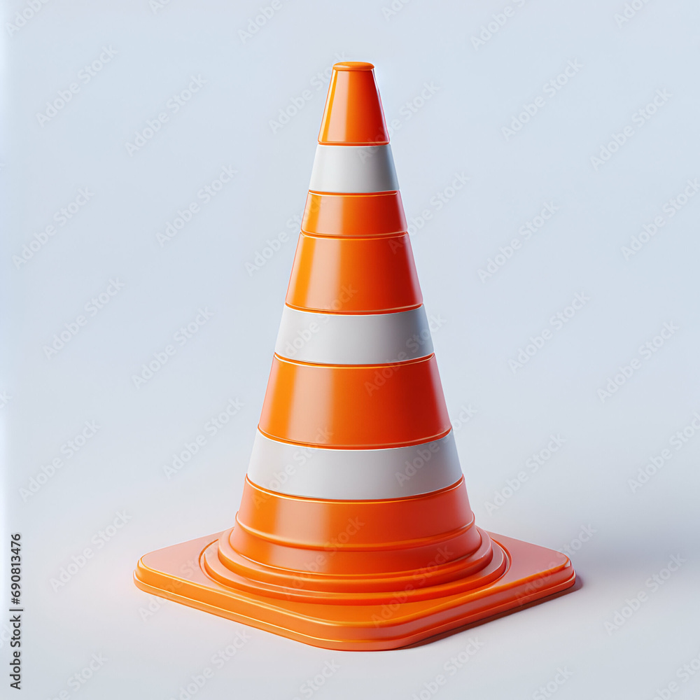 Traffic cone isolated on white Traffic cone isolated on white
