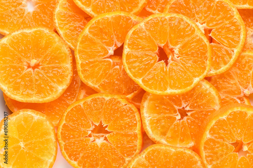 fresh juicy sliced       tangerines  background of sliced       tangerines 8