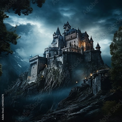 castle in the night