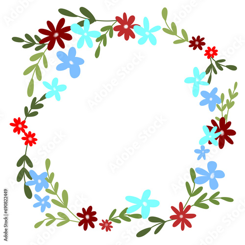 Floral wreath illustration