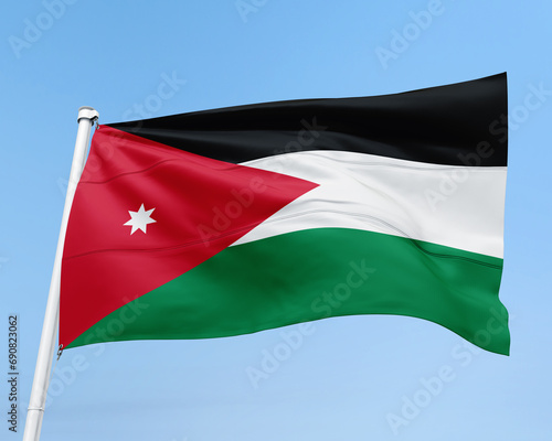 FLAG OF THE COUNTRY JORDAN