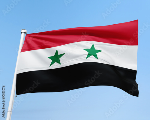 FLAG OF THE COUNTRY SYRIA