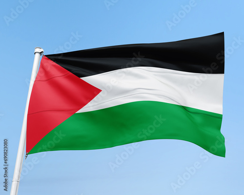 FLAG OF THE COUNTRY PALESTINE