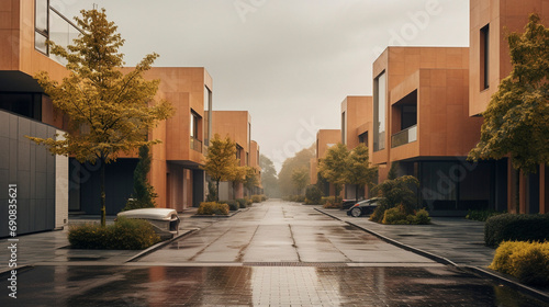 City Synchrony: Urban Living in Concrete Elegance, Generative AI © Adolfo Perez Design