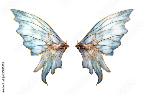 Fairy Wings Isolated on Transparent Background 