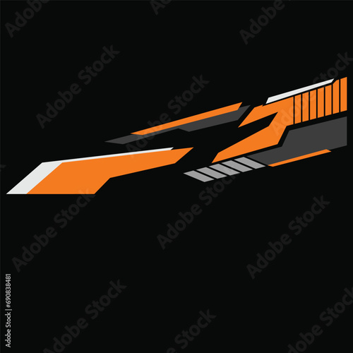vector design for racing car body wrap livery background stickers