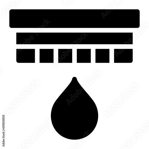 drip irrigation glyph icon