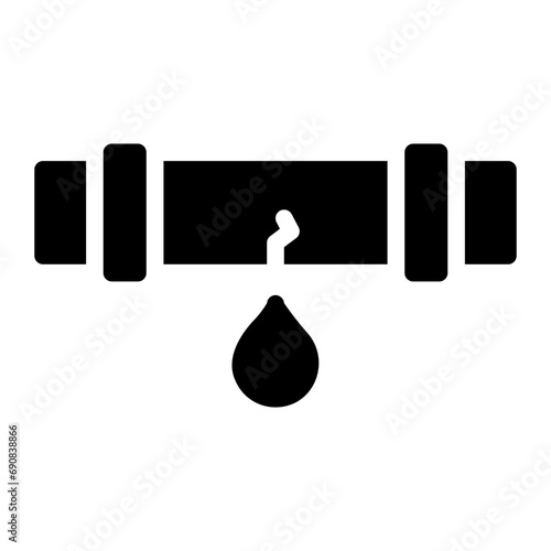 leakage glyph icon