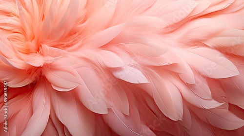 Close-up of soft petals in a Peach Fuzz 2024 hue, offering a textural and visual celebration of nature's beauty.