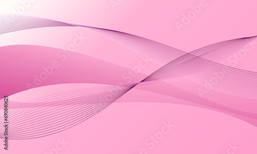 pink light gradient with smooth lines wave curves abstract background