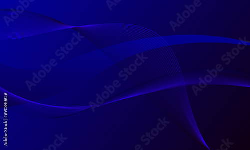 blue business lines wave curves soft gradient abstract background