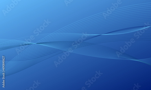 blue light business lines with smooth gradient abstract background
