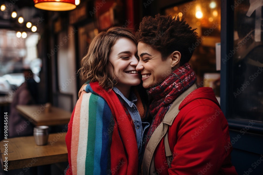 LGBT Lesbian couple love moments happiness.Lgbt relationship concept LGBT Lesbian couple love moments happiness.Lgbt relationship concept