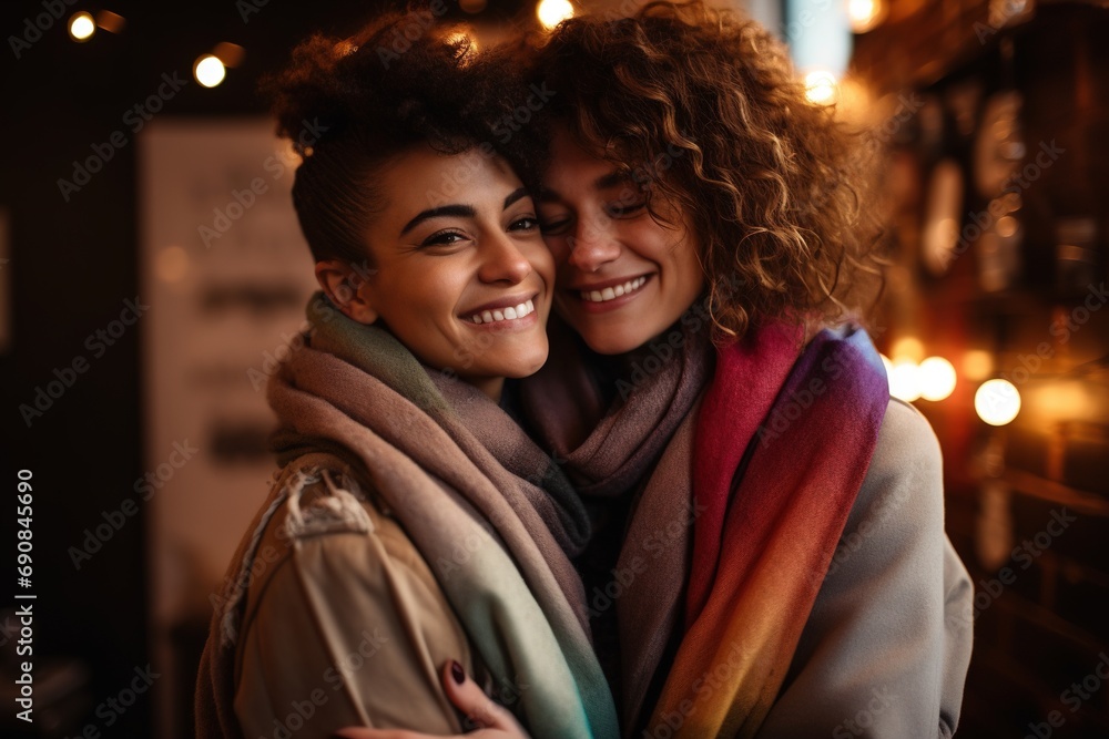 LGBT Lesbian couple love moments happiness.Lgbt relationship concept LGBT Lesbian couple love moments happiness.Lgbt relationship concept