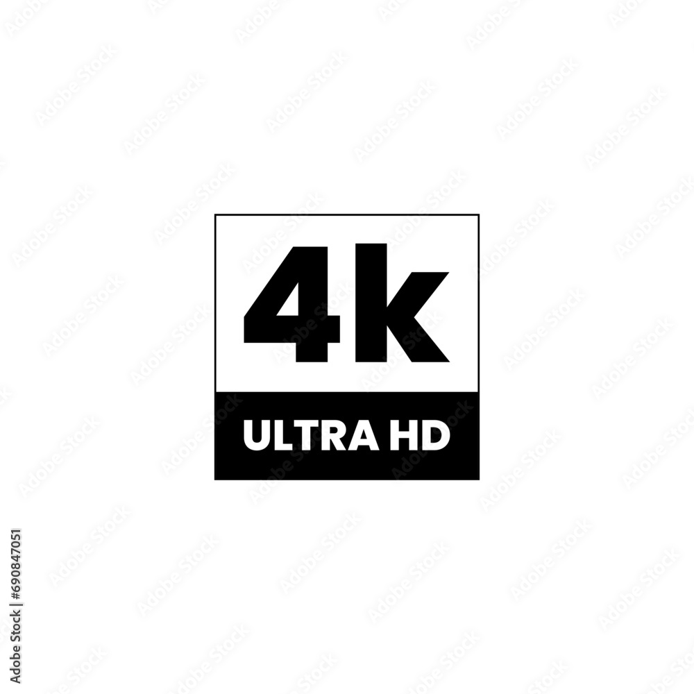 Obraz premium full 4k video resolution icon