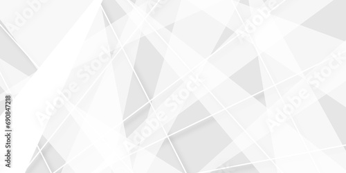 Abstract background with white and gray and geometric style with simple lines and corners, triangle as background geometric style with simple lines and corners, triangle as background paper texture