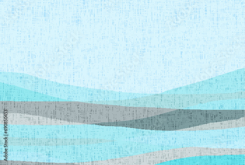 波　和柄　年賀状　背景