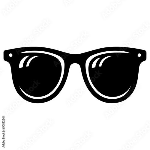 Sunglass Icon vector art illustration , a simple sunglass vector silhouette