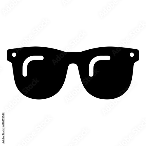 Sunglass Icon vector art illustration , a simple sunglass vector silhouette