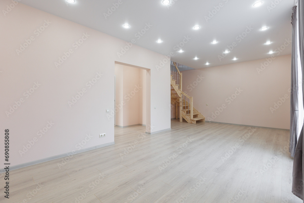 Fototapeta premium unfurnished house or apartment in bright colors