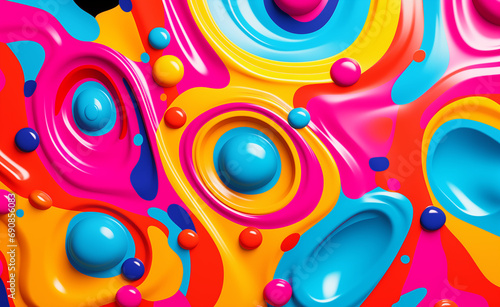 Vibrant and Playful Abstract Pop Art Background for Creative Projects