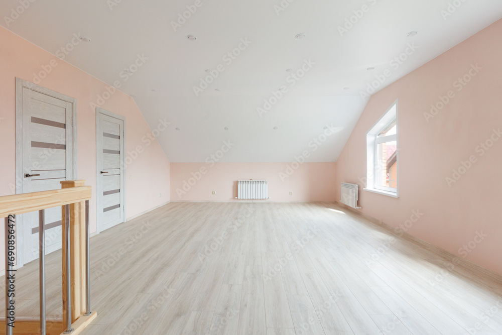 Fototapeta premium unfurnished house or apartment in bright colors