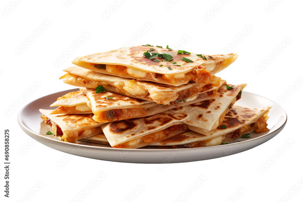 Quesadillas on a plate