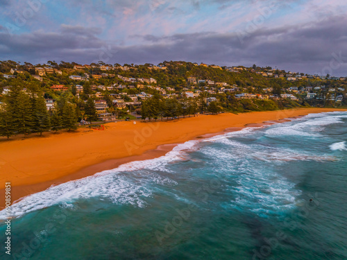 Northern Beaches Sunrise at the seaside with rain clouds