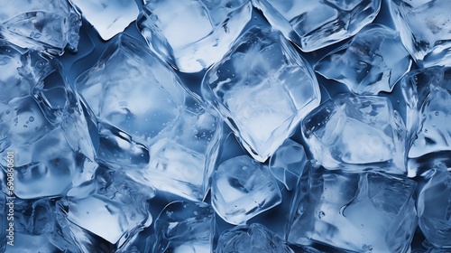 closeup pile ice cubes table fan ultra banner artists rendition molecules trigger full extremely hot photo