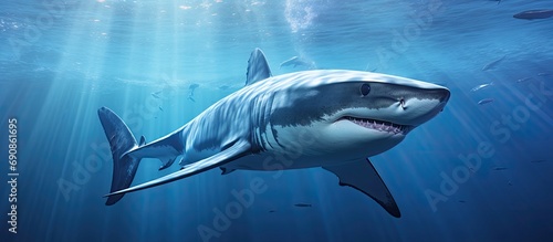 Close encounter with a shortfin mako shark. © AkuAku