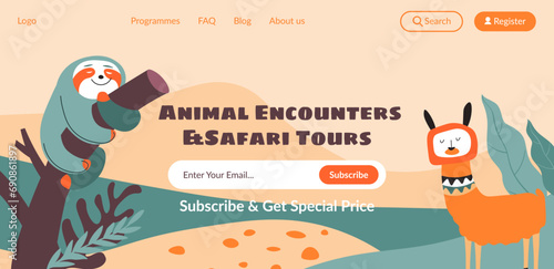 Animal encounters and safari tours tickets web