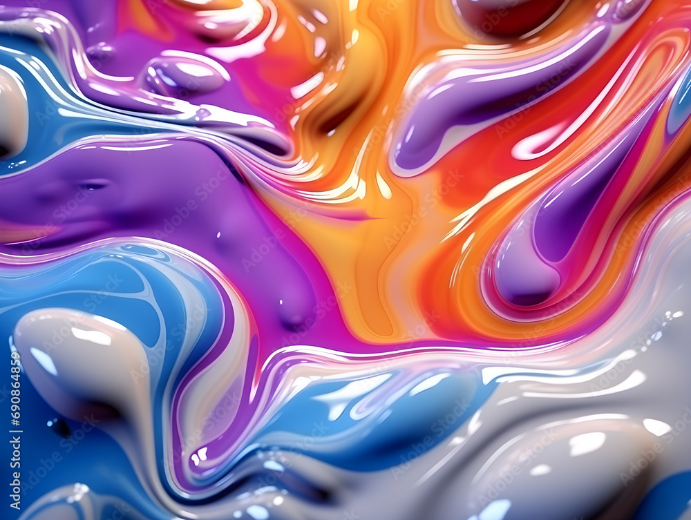 Obraz premium Abstract Colorful Liquid Background