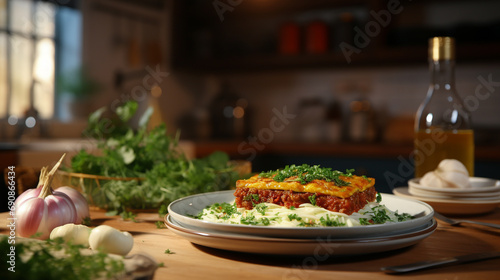 salad in a restaurant HD 8K wallpaper Stock Photographic Image 
