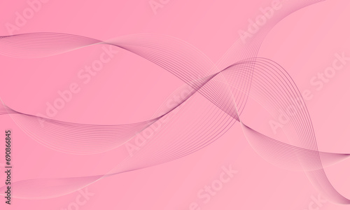 abstract pink smooth lines wave curves with smooth gradient background
